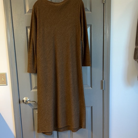 Rust Brown Medium Wool Eileen Fisher Dress - Picture 5 of 8